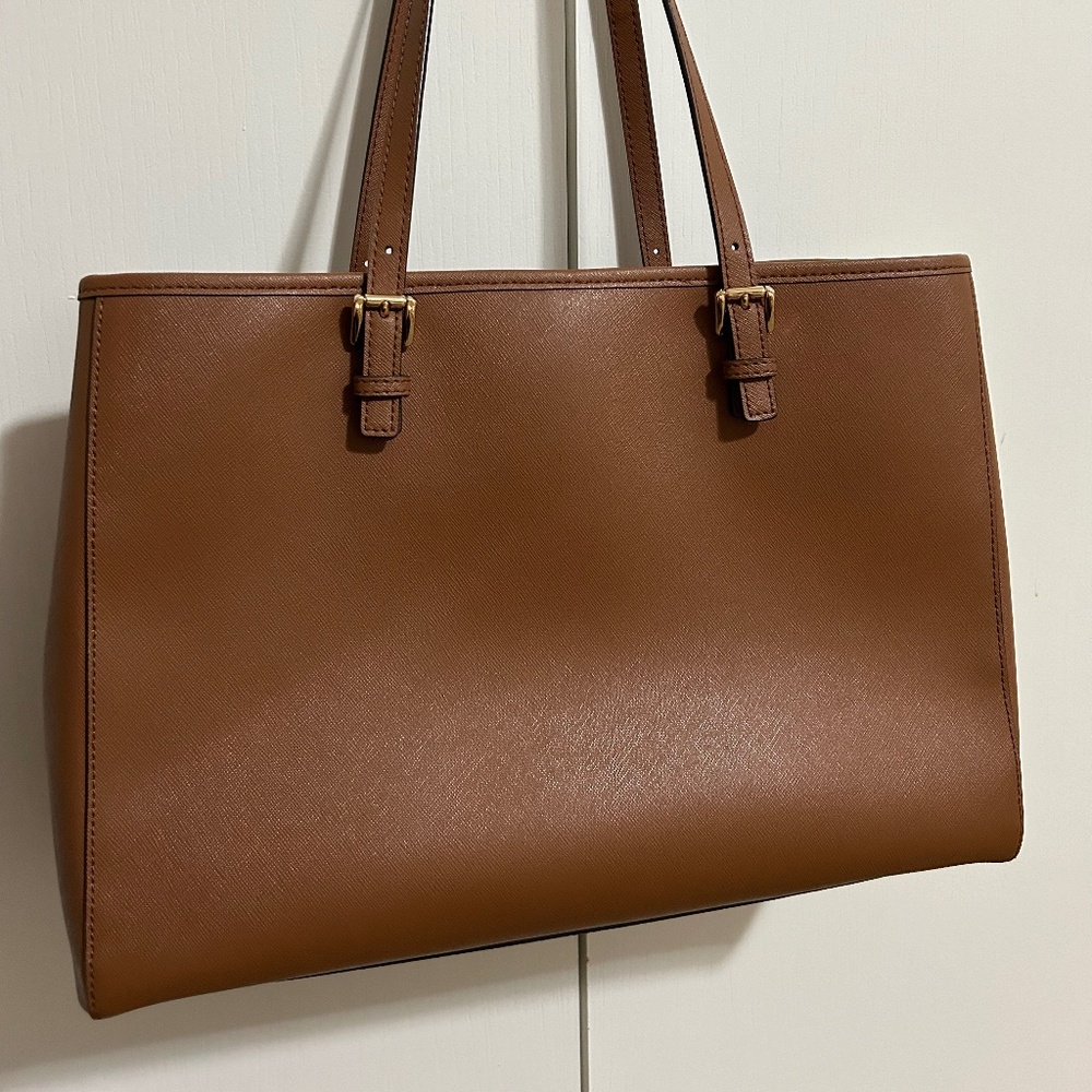 Michael Kors Jet Set Safiano Leather tote bag light brown - Picture 2 of 15